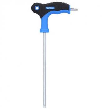 Llave acodada Torx® con mango en T y orificio frontal T25 x 150 mm BT041013