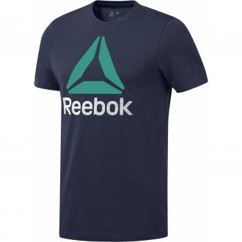 Reebok Qqr Stacked Camiseta, Hombre, hernvy, XL