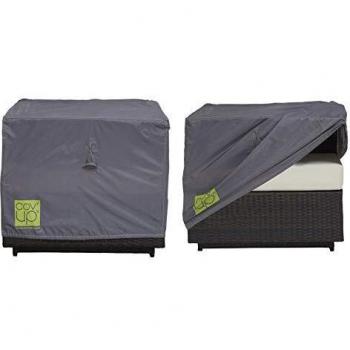 Funda para sillón de jardín 75 x 75 x 60 cm poliéster gris