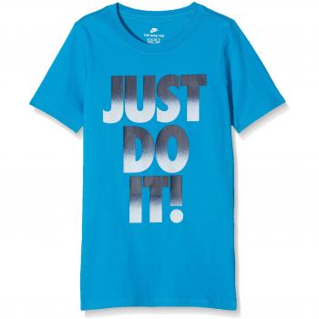 Nike Nsw Jdi Pop Mezzo Camiseta, Niño, Lt Blue Lacquer, M