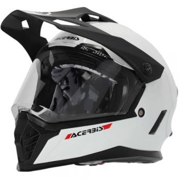Acerbis Casco de Motocross Juvenil Adventure Rider Dual Blanco