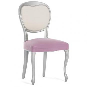Funda elástica para silla sin respaldo pack 2 Bronx rosa 50 x 5 x 50 cm