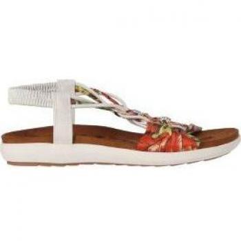 Sandalias planas Chika10 CANELITA 04 Blanco/White