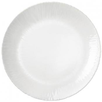 Set de Platos Blancos Coconut - 6/12/24 Piezas, Incluye Plato Hondo, Plato Postre y Plato Llano, Cerámica, Diámetro de 20/21/27 cm