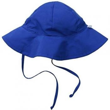 i play. 737100-613-51 - Sombrero de ala, con protección solar, 0-6 meses, 56 cm, color azul