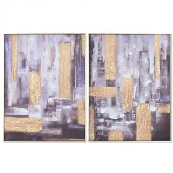 Cuadro Abstracto Moderno Home ESPRIT 62 x 4,5 x 82 cm (2 Unidades)