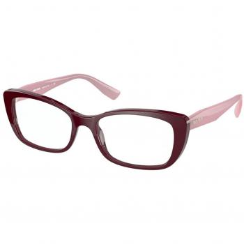 Miu Miu MU07TVA Asian Fit USH1O1 Gafas Recetadas para Mujer Borgoña 53 Lentes Armazones