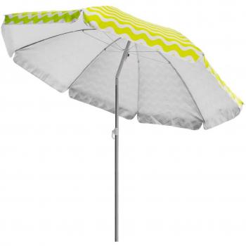 Sombrilla de Playa Plegable Verde de poliéster de 220 cm Garden - LOLAhome