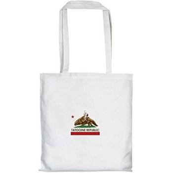 texlab - SW: Tatooine Republic Flag - Bolsa de tela blanco 6