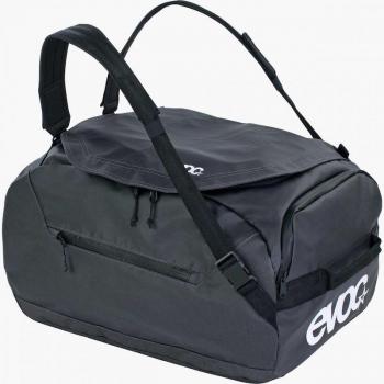 Bolsa Duffle Evoc 40L Impermeable Gris Carbón/Negro con Tracolla Desmontable y Sistema BRACE LINK