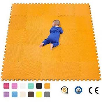 qqpp Alfombra Puzzle para Niños Bebe Infantil - Suelo de Goma EVA Suave. 25 Piezas