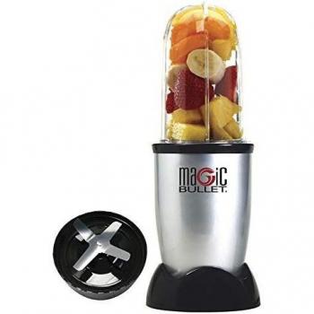 Nutribullet MBR-0328 - Batidora de Vaso 0.53 L, Compacta de Alta Velocidad, para Smoothies de Frutas y Verduras, Plástico Libre BPA, 200 W, Recetario en Español, Apto Lavavajillas, Gris