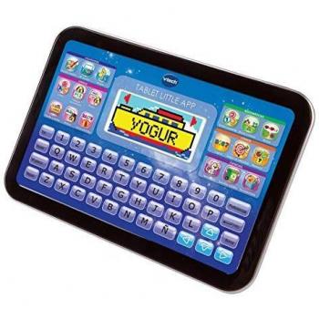 VTech - Pantalla en Color Juguete Educativa, Tableta Little App, Negro/Azul