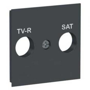 Schneider Carátula Toma R-TV/SAT Antracita NU944154