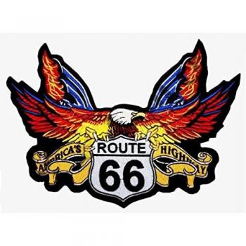 Pache motocycleta aguila con route 66