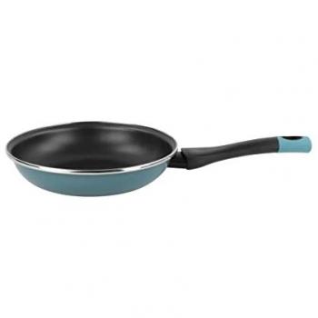 Sartén Antiadherente Lotus Ø20cm de Acero Esmaltado, Apta para Inducción y Lavavajillas, Color Azul