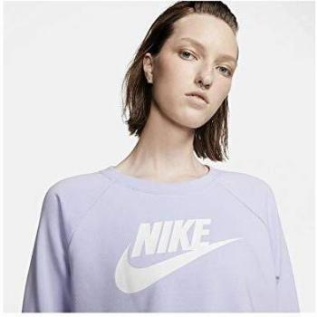 NIKE Sportswear Essential Sudadera, Mujer, Lavender Mist/White, XL