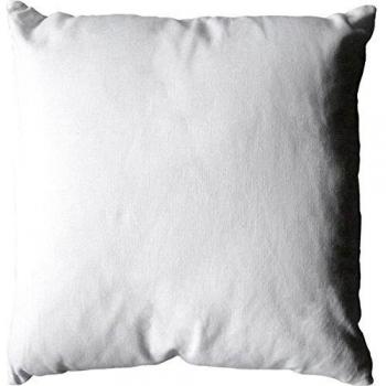 Cojín Desenfundable 60x60 cm Blanco de Algodón Certificado Oeko Tex, Lavable a Máquina, con Cremallera, Ideal para Decorar Sofás, Colección Panamá