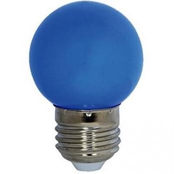 Laes 986044 Bombilla Esférica LED E27, 0.9 W, Azul, 45 x 72 mm
