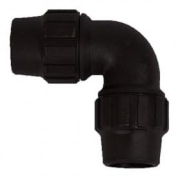 Codo 2 Bocas Iguales de Polietileno para Riego por Goteo - Varias Medidas (Pack 10 uds)