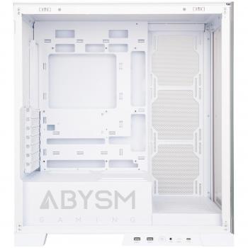 Abysm Danube Sava H500 White Torre ATX, ITX, Micro ATX - Lateral y Frontal Cristal Templado - Bahías 3.5 x 1 / 2.5 x
