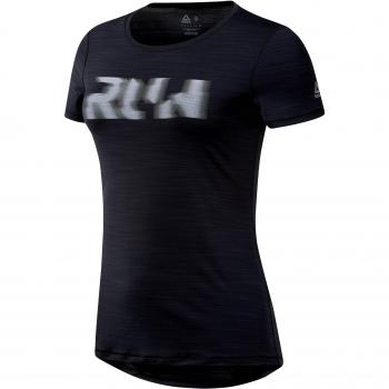 Reebok OSR SS AC tee Camiseta, Mujer, Negro, L