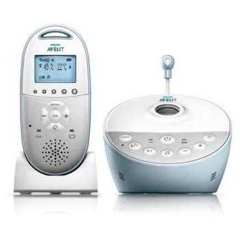 Philips Avent SCD580/00 - Vigilabebes DECT con proyector luz de compañía con
estrellas, alcance de hasta 330 m, pilotos LED para indicar los niveles de sonido