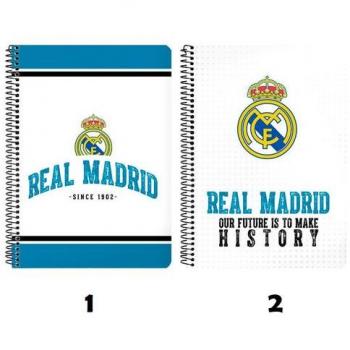Libreta A5 80 hojas tapa dura Real Madrid