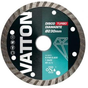 Disco OSA de Diamante Turbo 230mm VATTON: Corte Impecable
