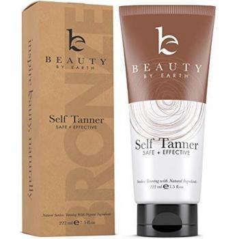 Organic Natural Self Tanner for Best Bronzer and Golden Tan - Dye-Free Spray Alternative