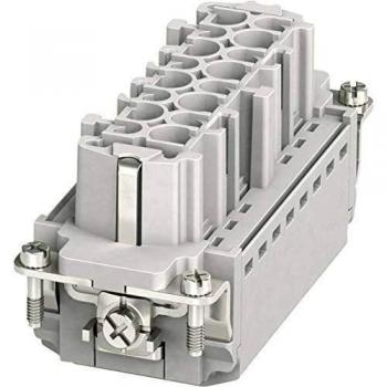 Phoenix Contact HC-B 16-I-PT-F Special Insert for Connector 17p, Socket Inset HC-B 16 + PE Plug & Clip, Weight: 85,000 g