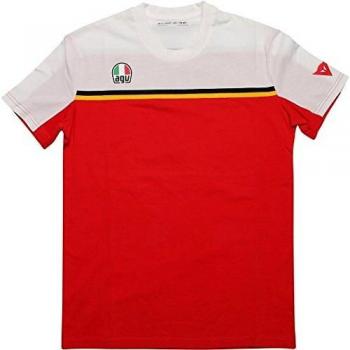Dainese Camiseta, Blanco/Rojo, Talla XS