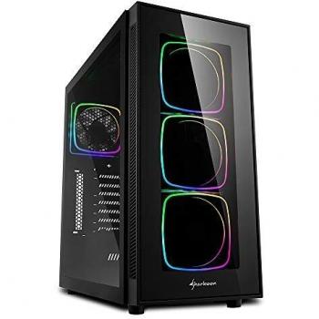 Sharkoon TG6 RGB - Caja de Ordenador, PC Gaming, Semitorre ATX, Negro