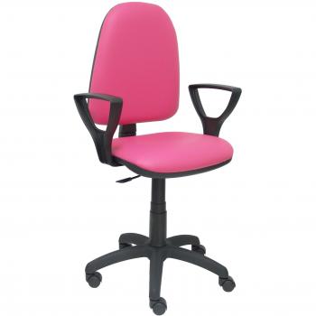 Silla de Oficina Ayna Similpiel Rosa con Brazos