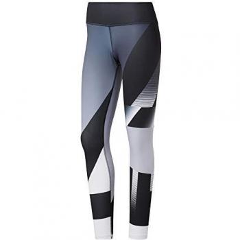 Reebok RC Lux Bold Texture Tight-AMRAP Mallas, Mujer, Gris
