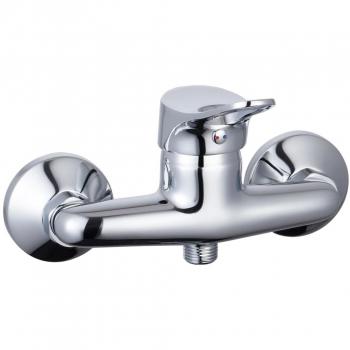 Grifo mezclador de ducha EISL VERONA cromado con acabado plateado, diseño moderno, monomando, fácil instalación y regulador de temperatura