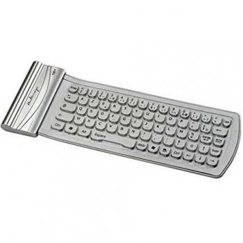 Teclado Mini Bluetooth de Silicona Halterrego Plata
