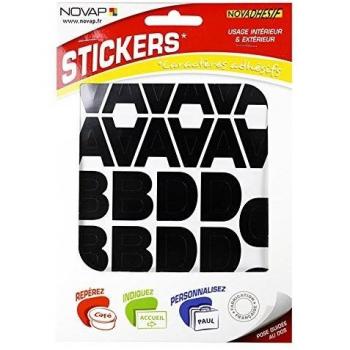Letras Adhesivas Novap 30 mm - Negro