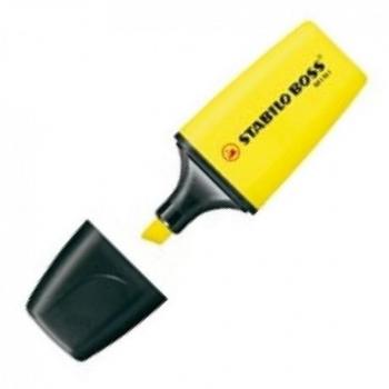 Marcador Fluorescente Stabilo Boss Mini Amarillo Pack de 10