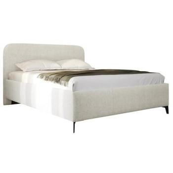 Cama tapizada con cajón de almacenamiento Karizo y patas metálicas, 140/160/180x200 cm