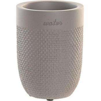 Vaso cemento 8x8x10,5 mate gris