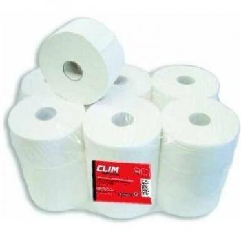 Pack de 18 rollos de papel higiénico industrial Clim Profesional® suave y extrablanco de 2 capas con precorte