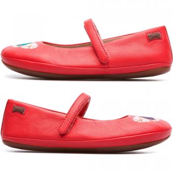 CAMPER Twins - Smooth Leather Pink Ballerinas, Size 35