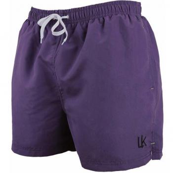 LK LEKUNI Bañador Hombre Pantalones de Playa con Forro con Cordón Traje de Baño Pantalón Ceñido_Morado_3XL