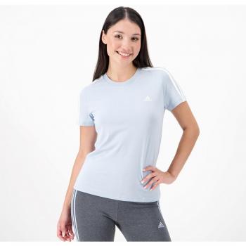 Camiseta Mujer Adidas Essentials 3 bandas Azul
