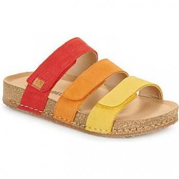Josef Seibel Sandalias HANNAH 03 para mujer, color amarillo, diseño cómodo y ligero, suela de goma antideslizante, plantilla acolchada, cierre con hebilla ajustable