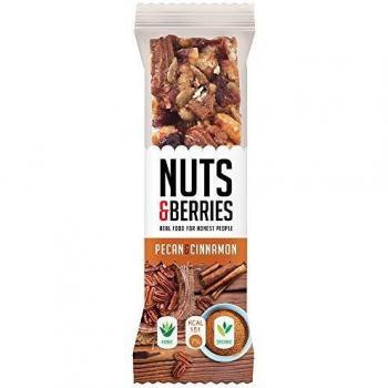 Barrita nueces pecan y canela Bio 15x30g Nuts&Berries