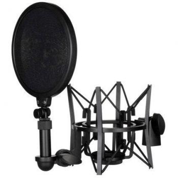 Rode SM6 - Soporte de micrófono con filtro anti pop integrado, negro