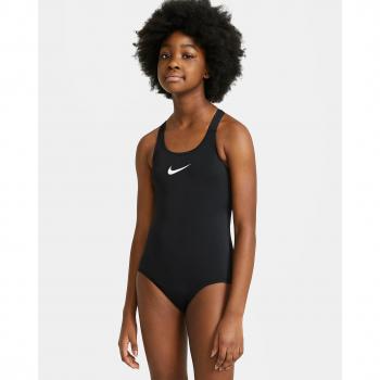 Bañador de natación para niña Nike Racerback One Piece negro talla M