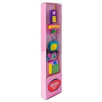 Erik GOM023 - Juego de 5 Gomas de borrar electrónicas, Multicolor